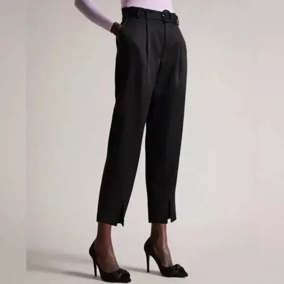Ted Baker London Ninette Trousers  High Waist Carrot Legs Women's Size 3 - Picture 1 of 11